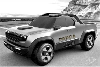 Fiat Panda Pickup render