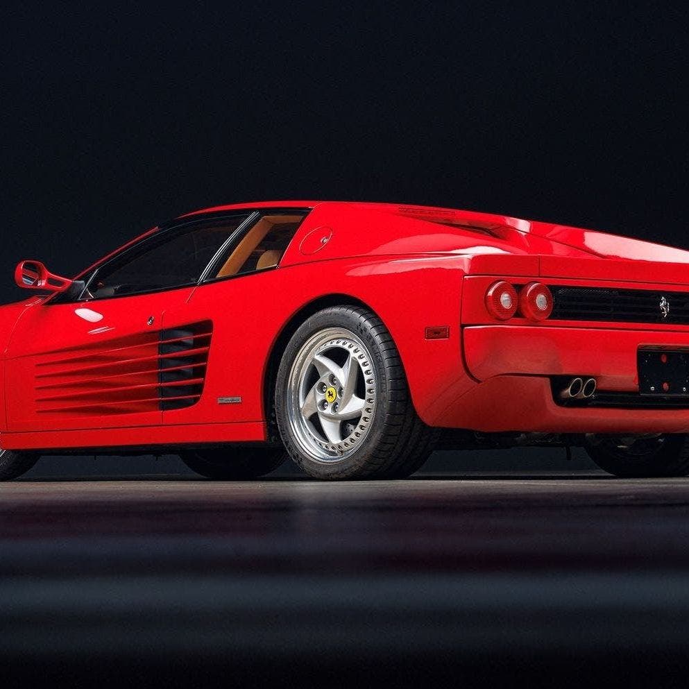 A low-mileage Ferrari F512M specimen at auction in Arizona
