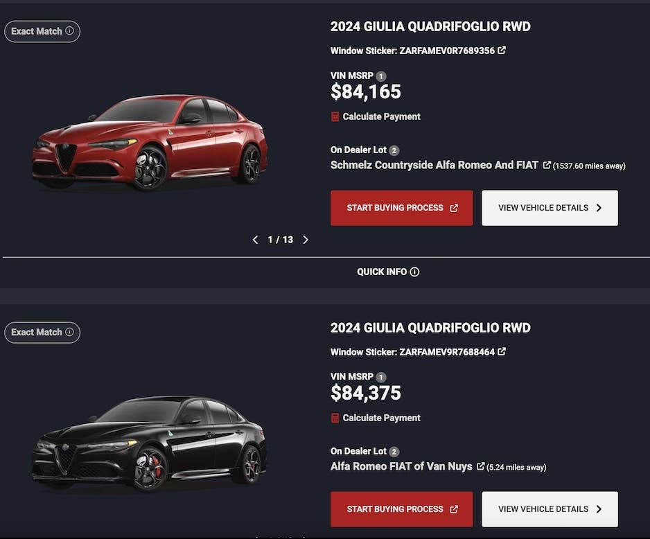 Alfa-Romeo-Giulia-Quadrifoglio US discount