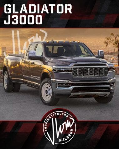 Jeep Gladiator J3000 render