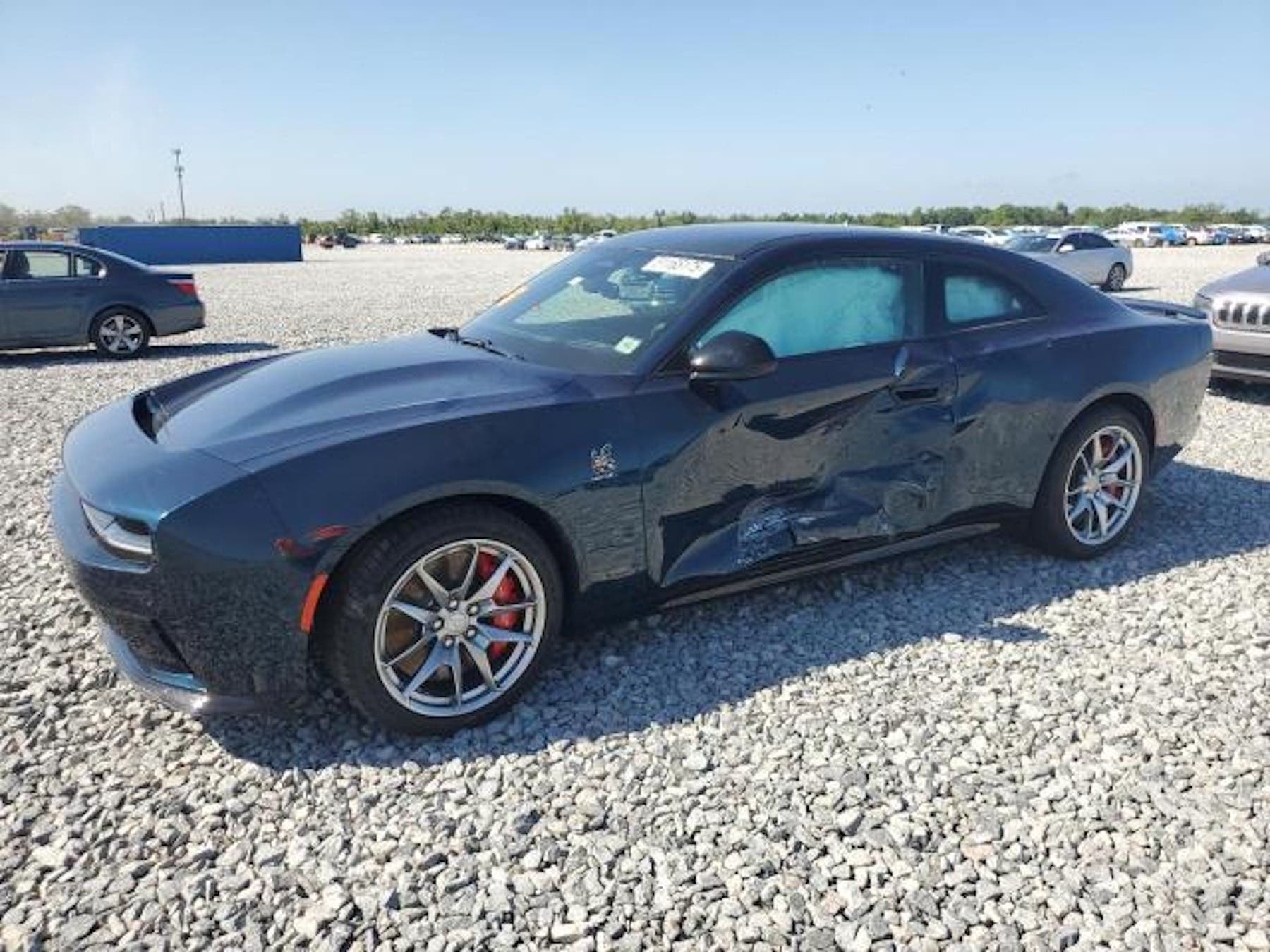 Dodge Charger Daytona crashed
