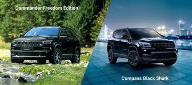 Jeep Commander Freedom Edition and Compass Black Shark limited editions in Japan