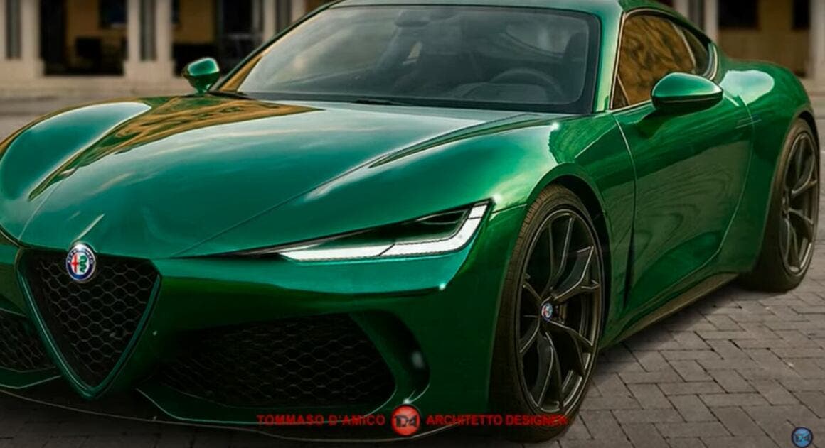 New Alfa Romeo Giulia two-door coupe version render