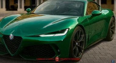 New Alfa Romeo Giulia two-door coupe version render