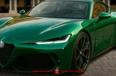 New Alfa Romeo Giulia two-door coupe version render