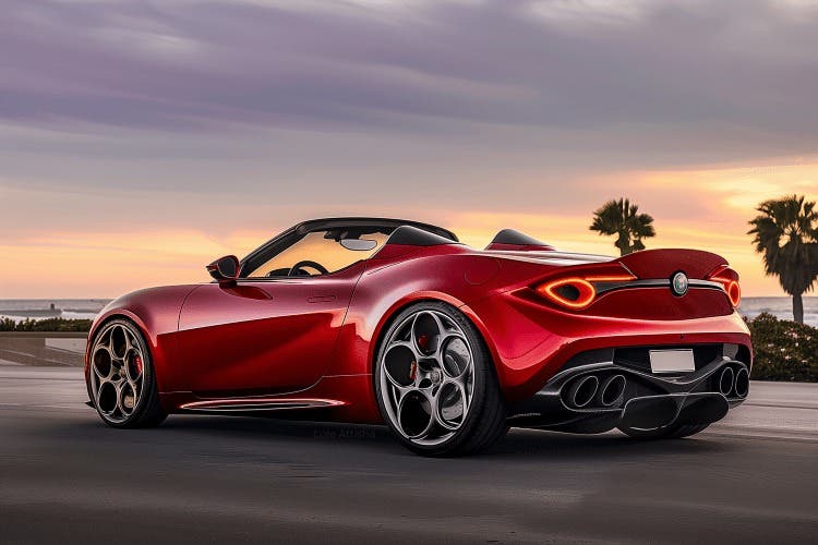 Alfa Romeo 4C 2025 render