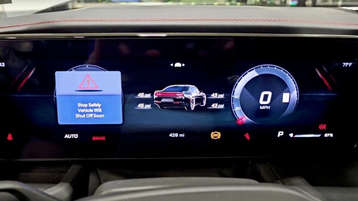 Dodge Charger Daytona software error