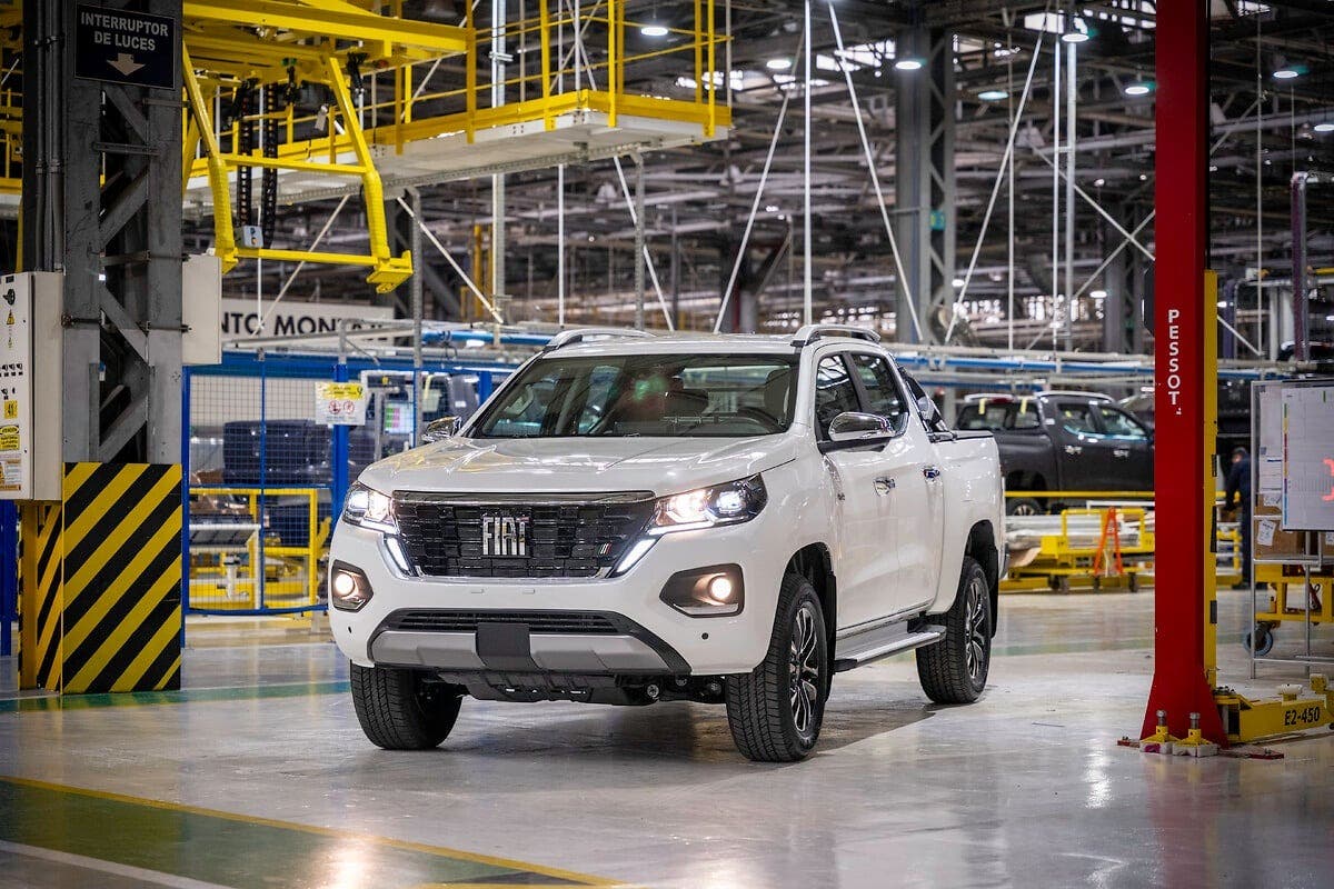 Fiat Titano pickup truck at its industrial park in Córdoba