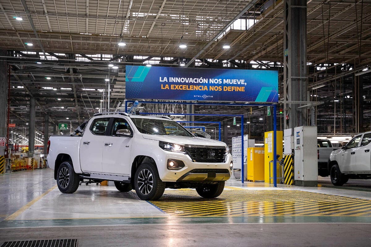 Fiat Titano pickup truck at its industrial park in Córdoba