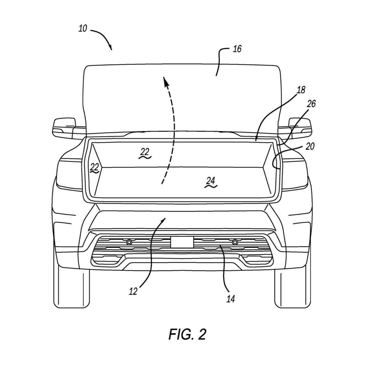 Ram 1500 REV frunk patent