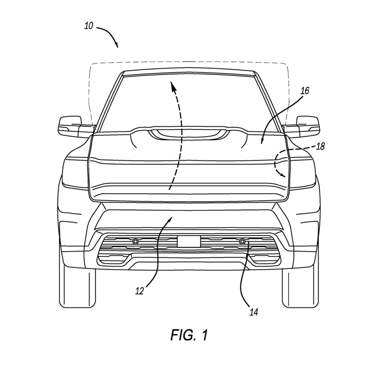 Ram 1500 REV frunk patent