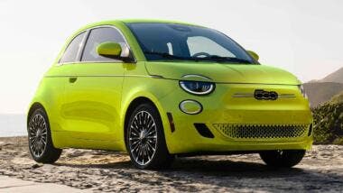 Fiat 500e Tennis Ball color