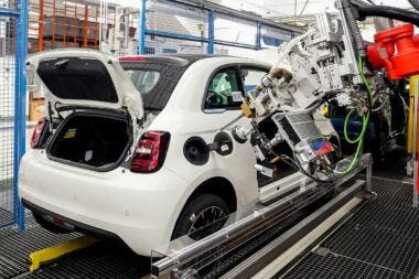 New Fiat 500 Hybrid at Mirafiori