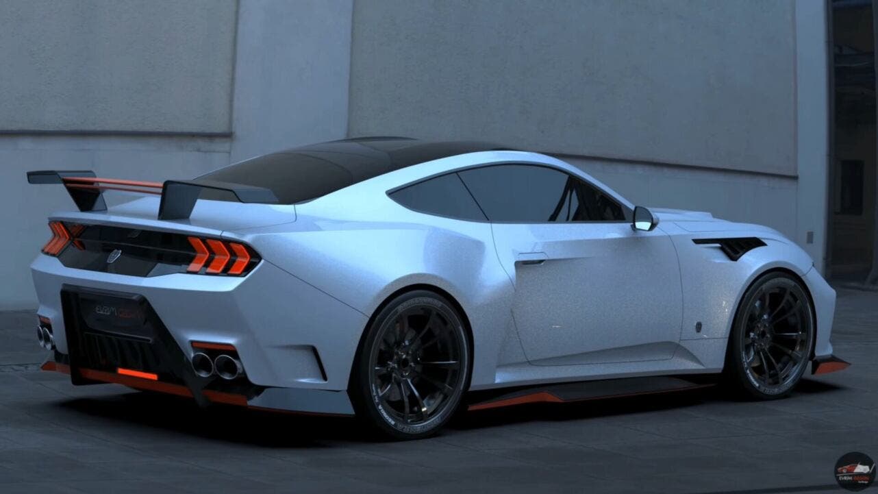 ford mustang shelby gt500 rendering