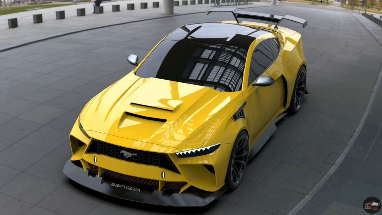 ford mustang shelby gt500 rendering