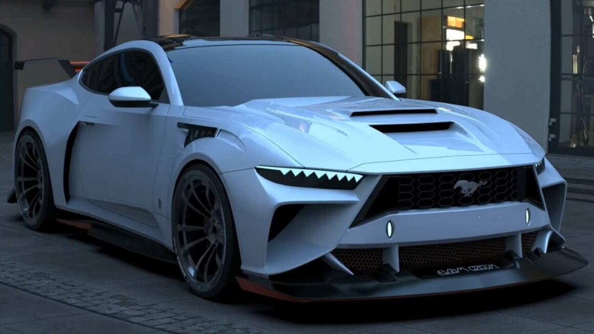 ford mustang shelby gt500 rendering