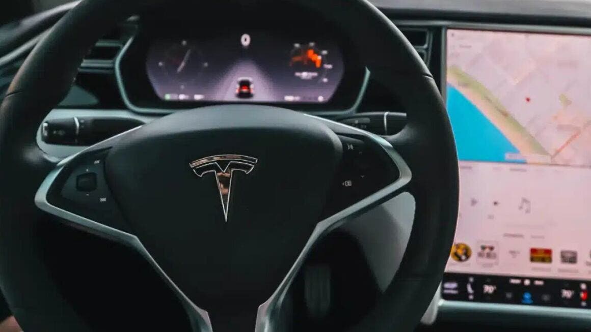 tesla interior