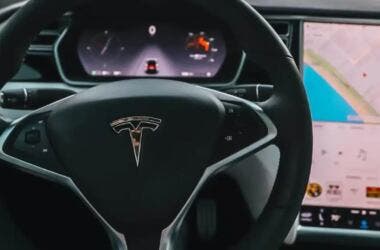 tesla interior