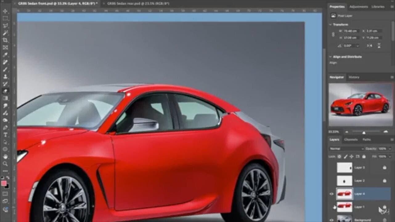 toyota gr86 - altezza - render theottle