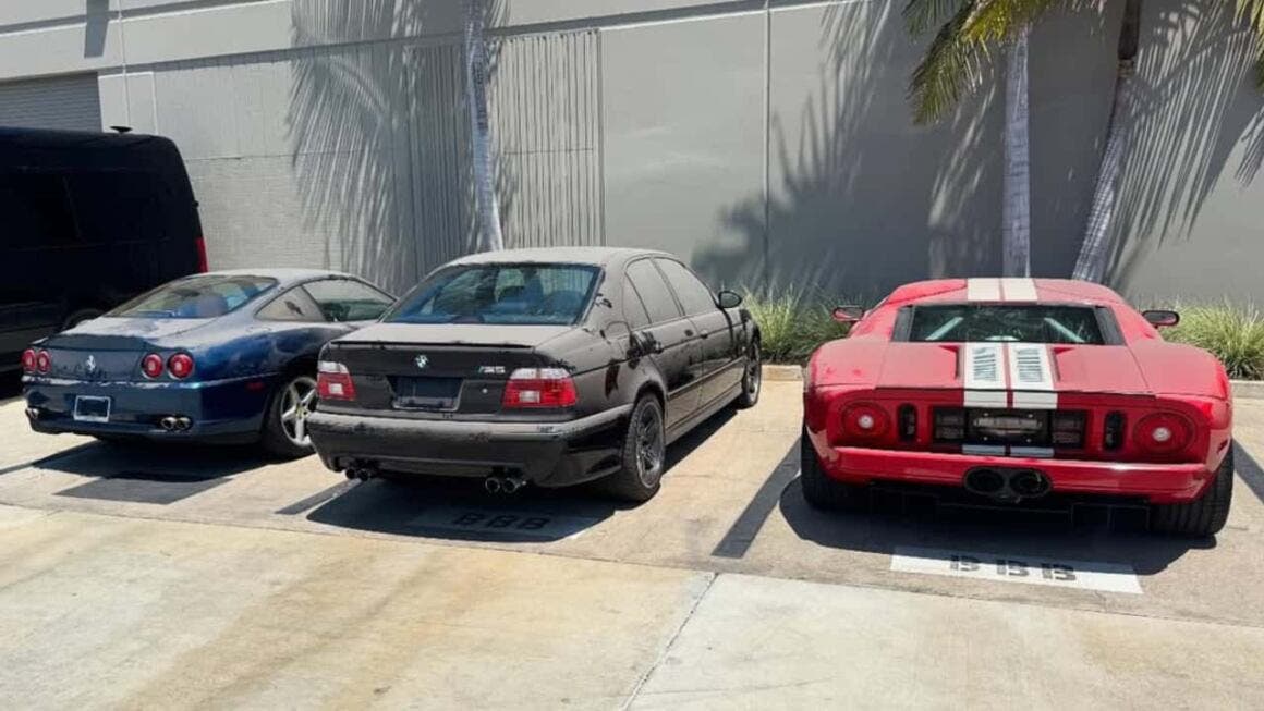 ford gt bmw m5 ferrari 550
