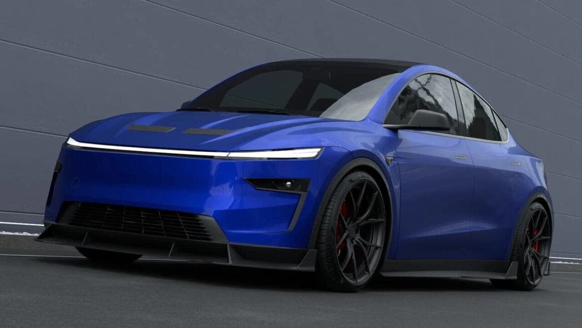 tesla model y sports render