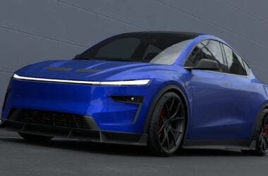 tesla model y sports render