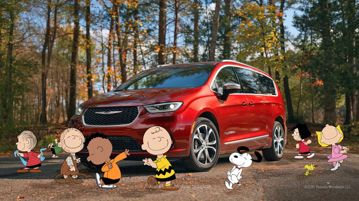 The new marketing campaign for the Chrysler Pacifica featuring PEANUTS