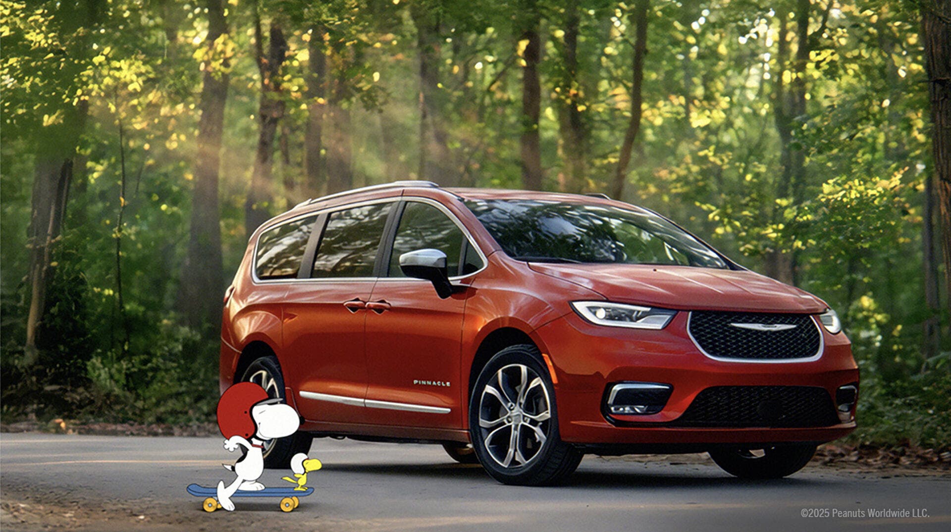 The new marketing campaign for the Chrysler Pacifica featuring PEANUTS