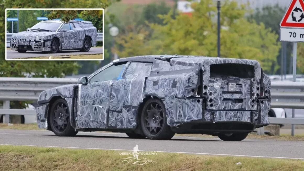 Ferrari EV spy photo