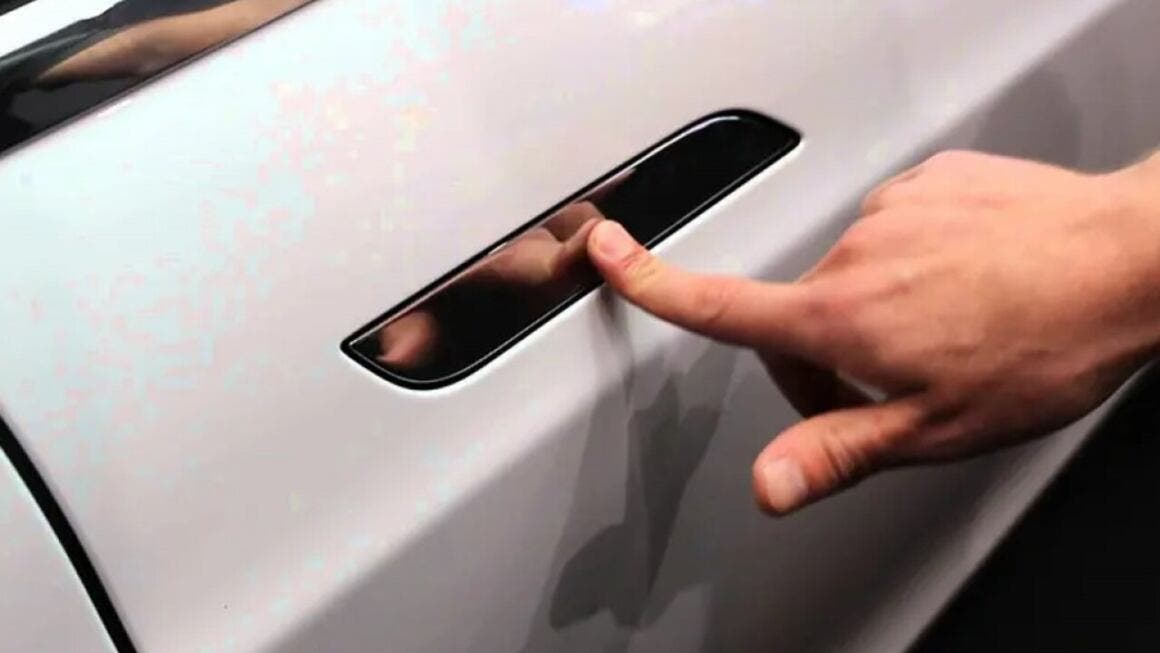 tesla flush door handles
