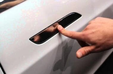 tesla flush door handles