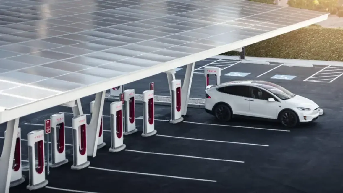 tesla superchargers