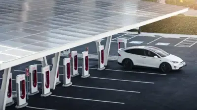 tesla superchargers