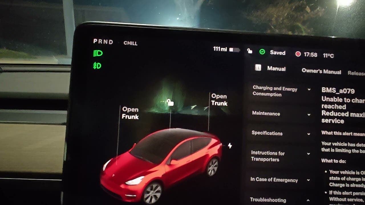 BMS_a079 error tesla