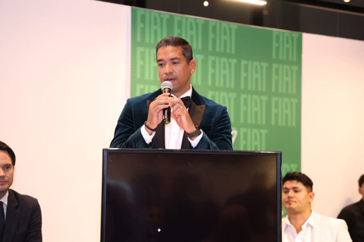 Iel González Luque, CEO of Stellantis Mexico, at the Eurofrance inauguration