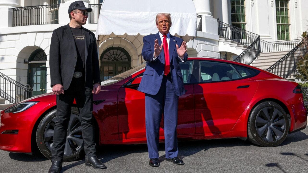 tesla, musk and trump