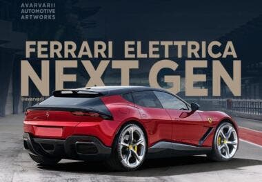 Ferrari Elettrica render