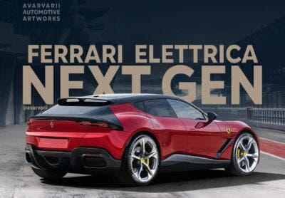 Ferrari Elettrica render