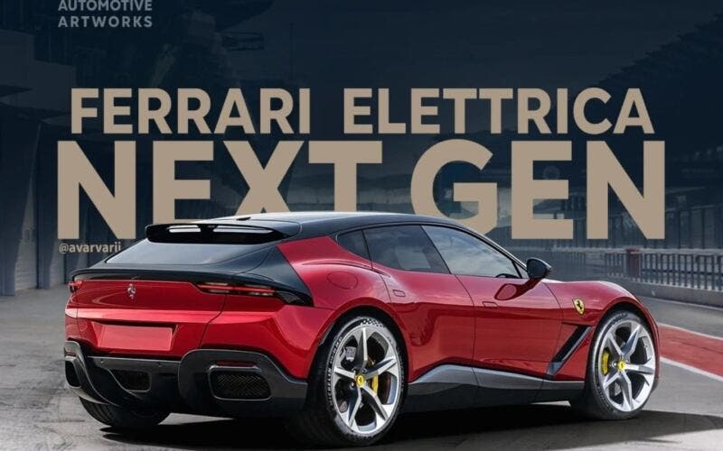 Ferrari Elettrica render