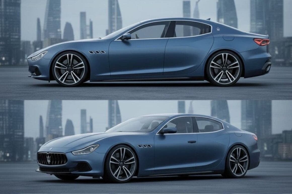 Maserati Ghibli MHEV render