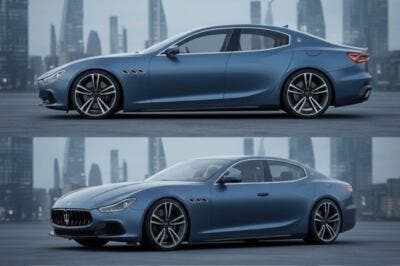 Maserati Ghibli MHEV render