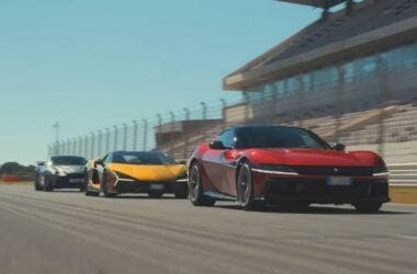 Ferrari 12Cilindri drag race