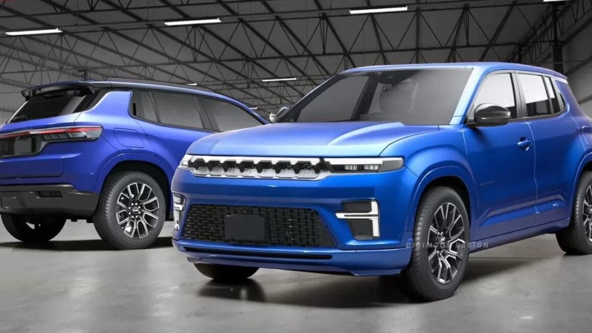 Jeep Avenger facelift render