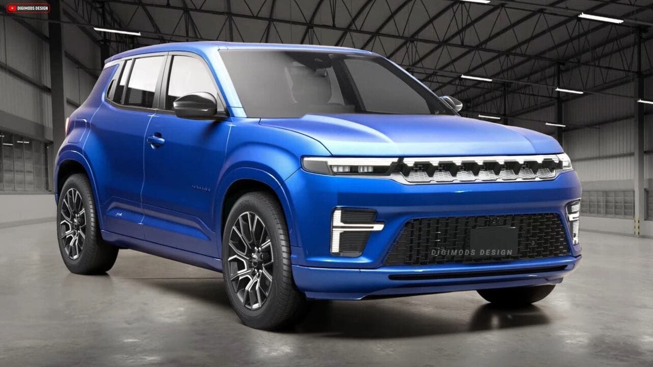 Jeep Avenger facelift render