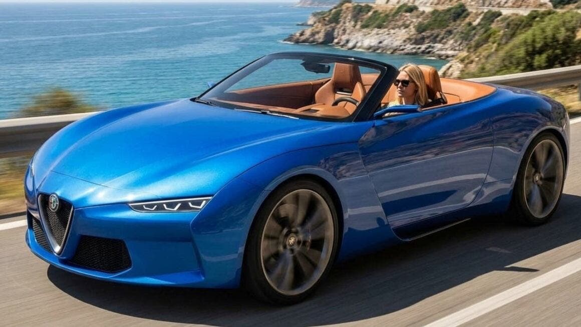 Alfa Romeo Spider Duetto render