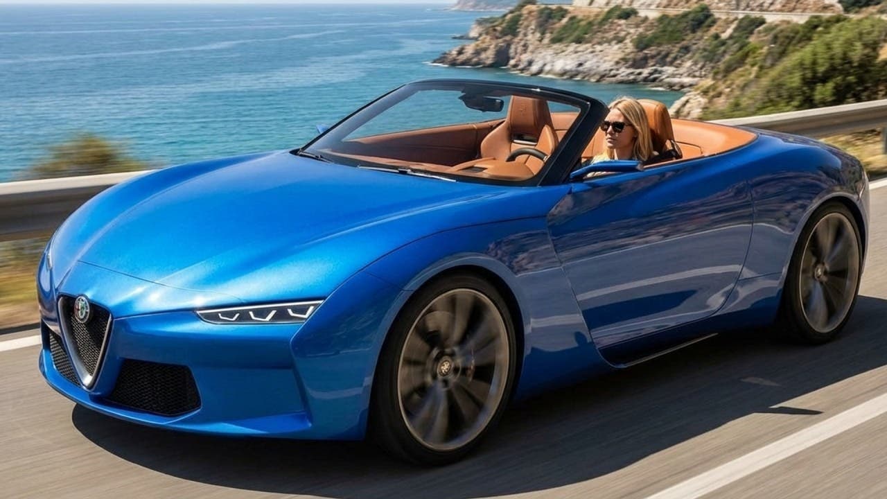 Alfa Romeo Spider Duetto render