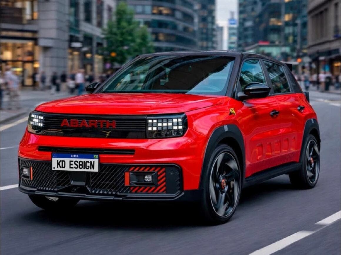 Fiat Grande Panda Abarth render