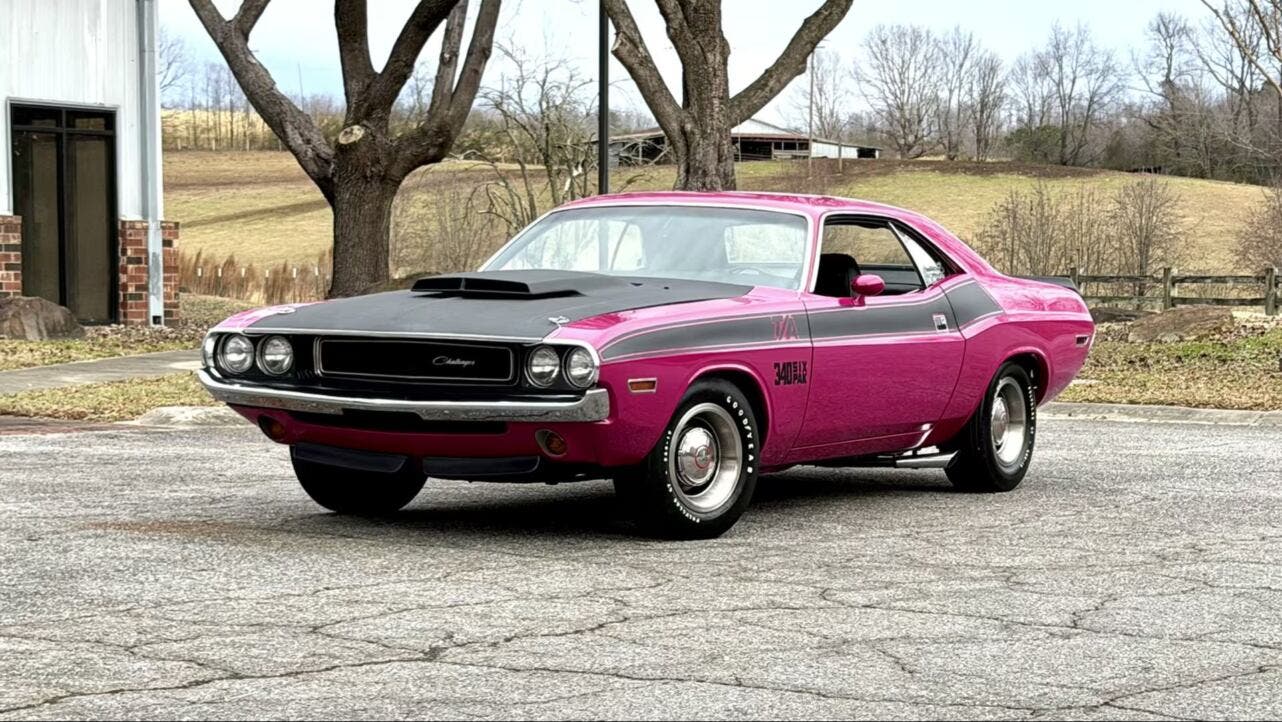 panther pink dodge challenger