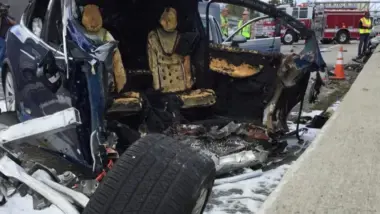 Tesla Model X crash