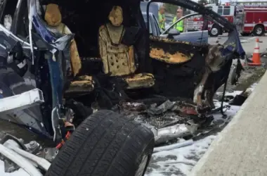 Tesla Model X crash